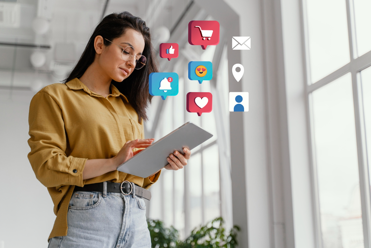 concepto marketing redes sociales marketing aplicaciones